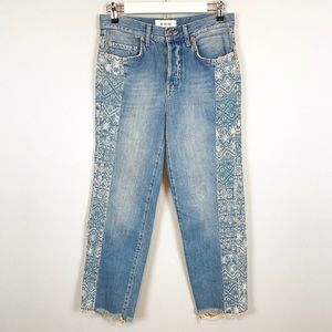NWOT Free People 💯% Cotton HighRise Cropped Jeans